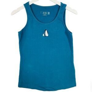 Jasmine rose Penguin embroidered tank top- Size small women's